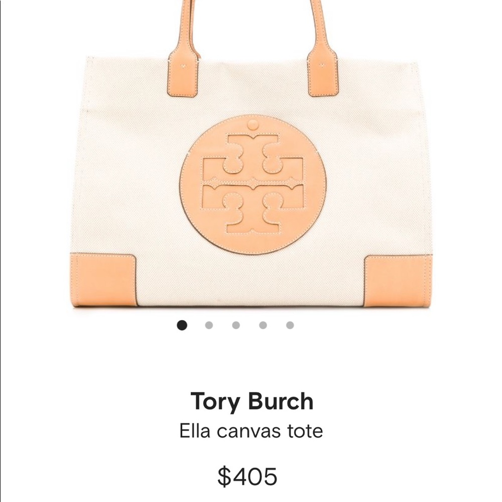 TORY BURCH large ELLA canvas tote jumbo